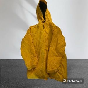 Lands End womens yellow rain coat